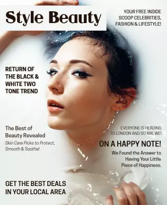 Elegant Monochrome Beauty Fashion Lifestyle Poster Template