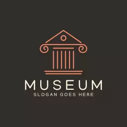Elegant Museum Building with Historical Elements Logo Template