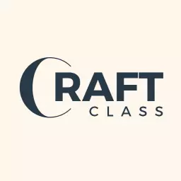 Elegant Navy Blue Wordmark Design for Craft Class Logo Template