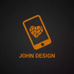 Elegant Orange Heart Design for Luxury Brand Logo Template