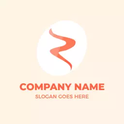Elegant Orange Z Letter Design Showcasing Modern Style Logo Template