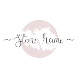 Elegant Pale Pink Handwriting for Stylish Store Logo Template