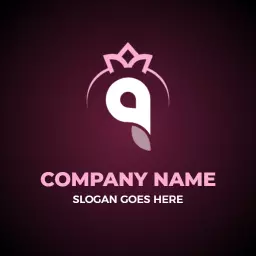 Elegant Pink and Deep Purple Q Letter Design Logo Template