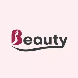 Elegant Pink and Deep Red Aesthetic Beauty Logo Template