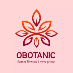 Elegant Pink and Orange Floral Design with Gradient Elements Logo Template