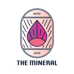 Elegant Pink and Purple Design Showcasing Mineral Logo Template