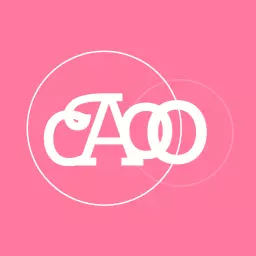 Elegant Pink and White Letter Monogram Design Logo Template