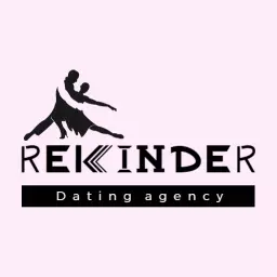 Elegant Pink Dance Themed Logo for Dating Agency Logo Template