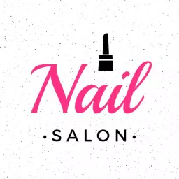 Elegant Pink Design Highlighting Beautiful Nail Salon Logo Template