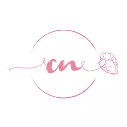 Elegant Pink Handwriting Design with Floral Accent Logo Template