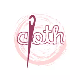 Elegant Pink Needle and Thread Design for Clothing Brand Logo Template