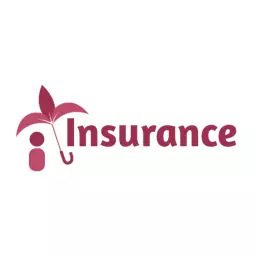 Elegant Pink Umbrella Design Representing Insurance Coverage Logo Template
