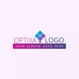 Elegant Purple and Blue Company Logo Design for Business Growth Logo Template