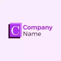 Elegant Purple and Pink Design for Company Branding Logo Template