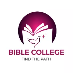 Elegant Purple and White Design for Bible College Logo Template