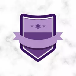 Elegant Purple Badge Design for Custom Awards Logo Template