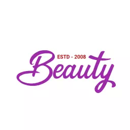 Elegant Purple Beauty Wordmark Featuring Modern Script Logo Template