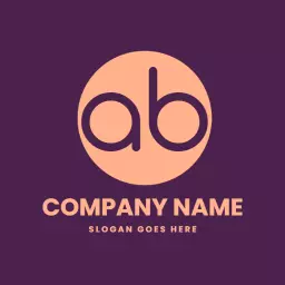 Elegant Purple Circular Design for Branding and Identity Logo Template