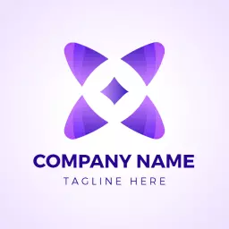 Elegant Purple Design Representing Innovative Company Logo Template