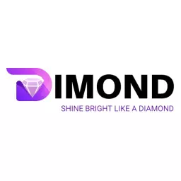 Elegant Purple Diamond Design Shining with Brilliance Logo Template