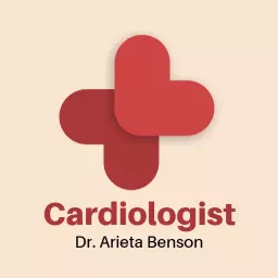 Elegant Red and Soft Beige Heart Health Representation Logo Template