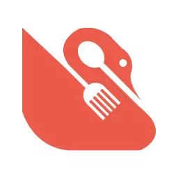 Elegant Red and White Dining Experience Restaurant Logo Template