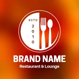 Elegant Red and White Restaurant Pouring Flavorful Lounge Logo Template