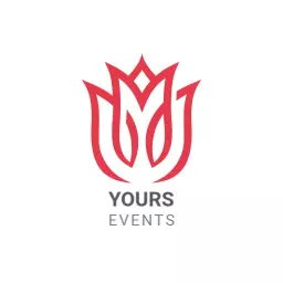 Elegant Red Floral Design for Memorable Events Logo Template