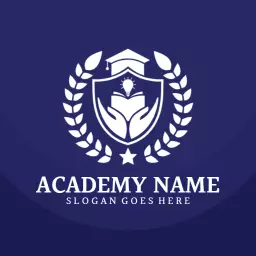 Elegant Shield and Laurel Design for Education Academy Logo Template