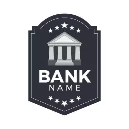 Elegant Shield Design Featuring Classic Banking Establishment Logo Template