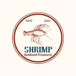 Elegant Shrimp Design Showcasing Quality Seafood Products Logo Template
