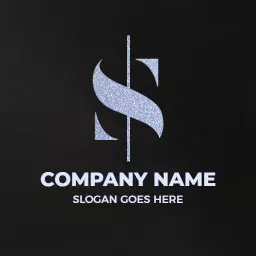Elegant Silver and Black S Letter Design for Branding Logo Template