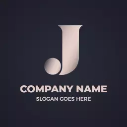 Elegant Silver J Letter Design Featuring Modern Touch Logo Template