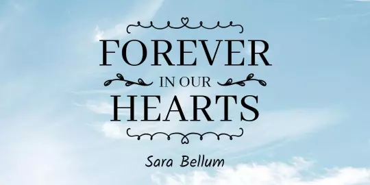Elegant Sky Background with Heartfelt Message Tarpaulins Template