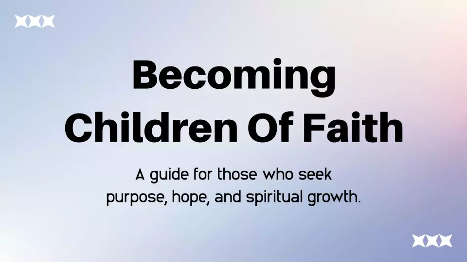 Elegant Spiritual Community Growth Journey Church Presentation Template