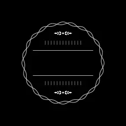 Elegant Swirled Design Featuring Blank Circle Elements Logo Template