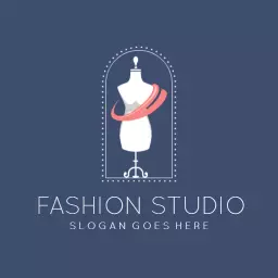 Elegant Tailored Mannequin Design Highlighting Fashion Studio Logo Template