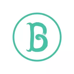 Elegant Teal Circle Design Featuring Stylish Initials Logo Template