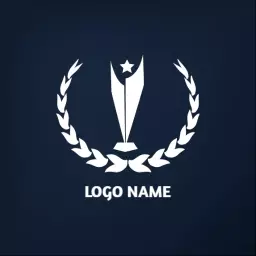 Elegant Trophy Design Celebrating Champion Achievements Logo Template