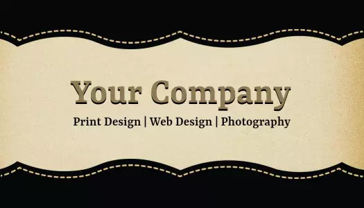 Elegant Vintage Cream Design for Photography Business Card Template