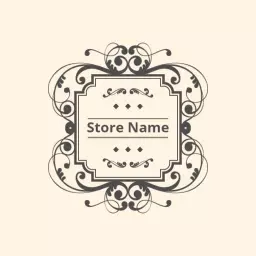 Elegant Vintage Design Featuring Decorative Flourishes Logo Template
