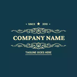 Elegant Vintage Design with Ornate Flourishes Logo Template