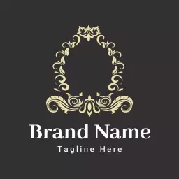 Elegant Vintage Frame Design Showcasing Retro Aesthetics Logo Template