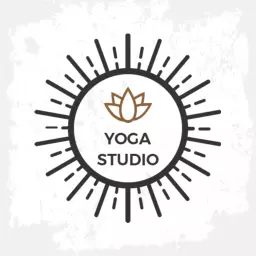 Elegant Vintage Lotus Design for Yoga Studio Logo Template