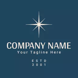 Elegant Vintage Style with Compass Rose Design Logo Template