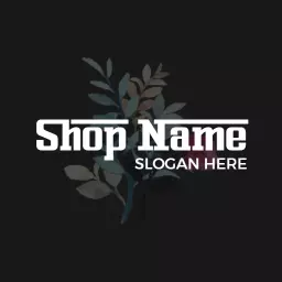 Elegant Watercolor Leaves Design for Boutique and Shop Logo Template
