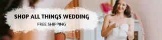 Elegant Wedding Preparation Scene with Natural Light Banner Template