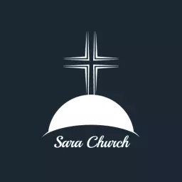 Elegant White Cross on Dark Background Church Logo Template