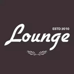 Elegant White Script Inspires Relaxation in Lounge Logo Template