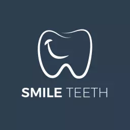 Elegant White Tooth Design for Professional Dental Services Logo Template